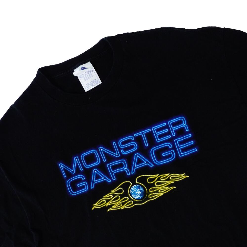 Monster Garage Vintage Made in USA Black Graphic T Shirt Men's XL